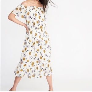 Off the shoulder floral dress